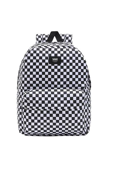 حقيبة ظهر سوداء للرجال بتصميم كاجوال Old Skool Check - Vn0a5khry281 VANS