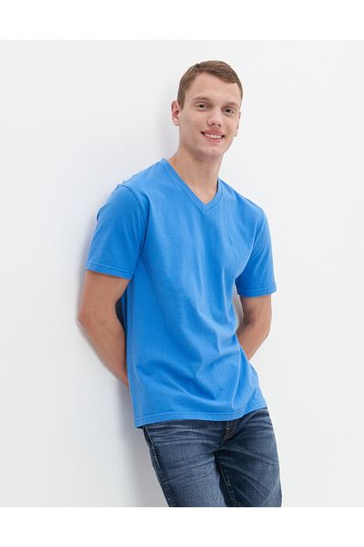 تي شيرت رجالي أزرق U-1177-2274 American Eagle