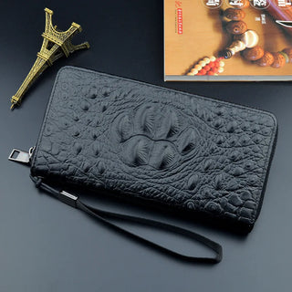 شنطة صغيرة كاجوال للنساء - 2021 New Alligator-print Wallet Men's Lo