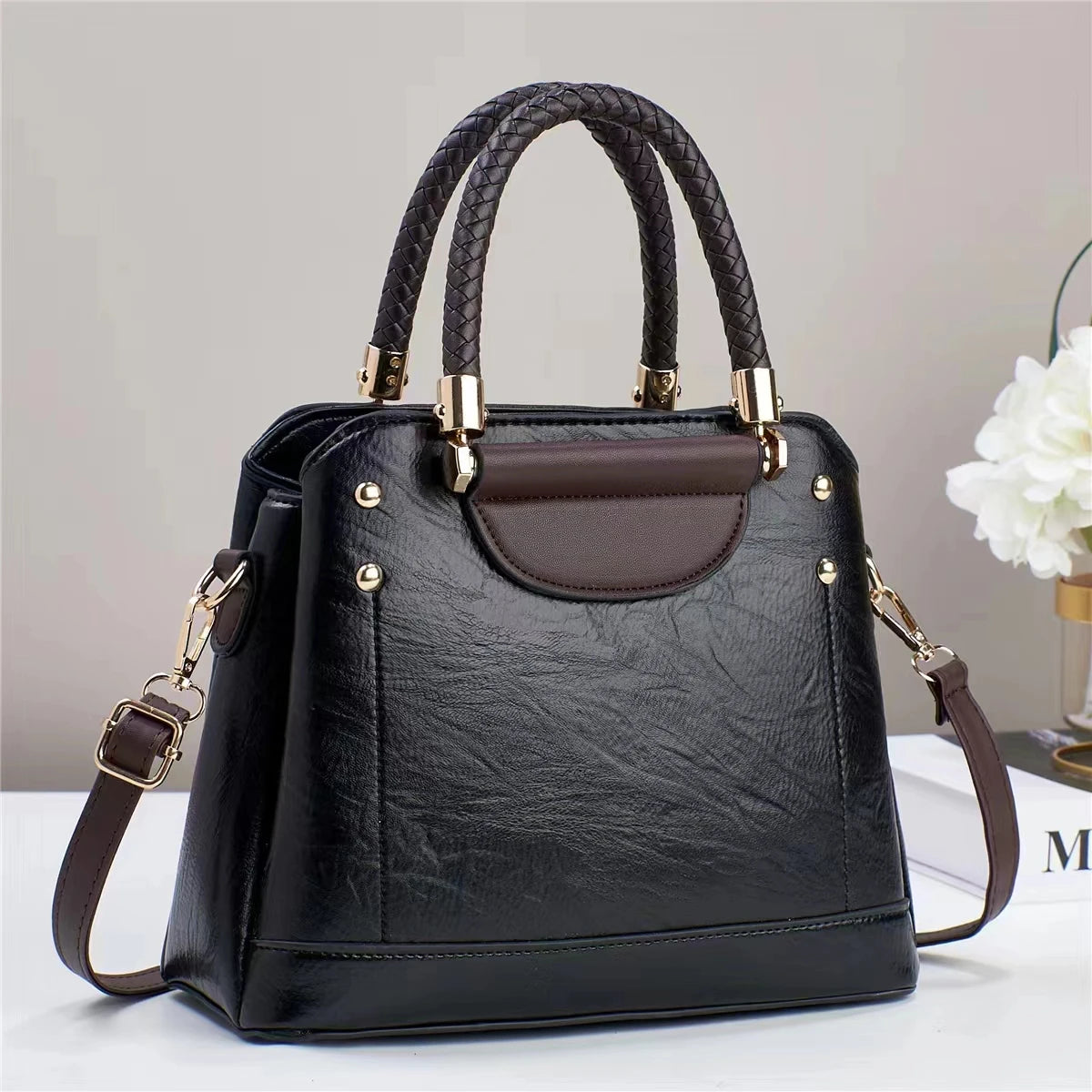 شنطة جلد عصرية للنساء - 2023 Hot Sale Pu Leather Girl Bags Ladie