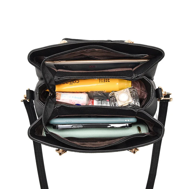 شنطة كروس فاخرة للنساء - 2023 Newest Fashion PU Leather High Qual