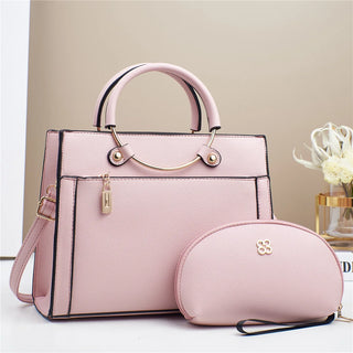 شنطة جلد مميزة للنساء - 2024 Fashion Ladies Shoulder Bags Set La