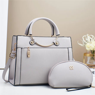 شنطة جلد مميزة للنساء - 2024 Fashion Ladies Shoulder Bags Set La