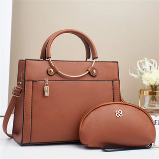 شنطة جلد مميزة للنساء - 2024 Fashion Ladies Shoulder Bags Set La