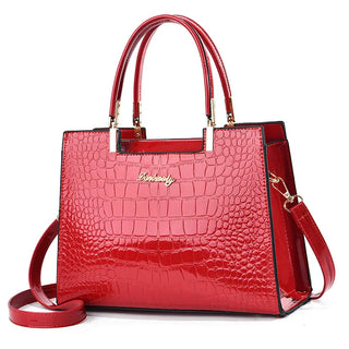 شنطة سهرة فاخرة للنساء - 2024 Solid Color Alligator Pattern Hand