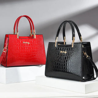 شنطة سهرة فاخرة للنساء - 2024 Solid Color Alligator Pattern Hand