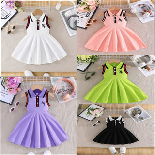 موضة 2025 بنات sweet cute صيف بدون أكمام فستان for pony embroidery فستان