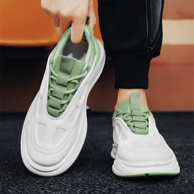 حذاء رياضي رجالي - أبيض – تهوية مريحة