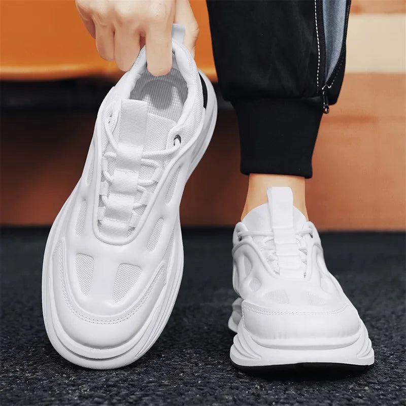 حذاء رياضي رجالي - أبيض – تهوية مريحة