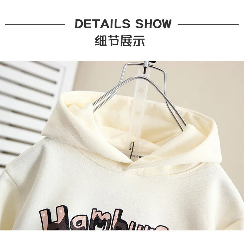 موضة 2025 جديد أولاد كاجوال two-piece overalls بدلة خريف cartoon print cotton and baby clothes for ربيع وخريف أطفال