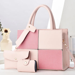 شنطة جلد كاجوال للنساء - 2025 New PU Leather 3 in 1 Women Bags Se