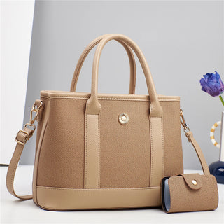شنطة يد كاجوال للنساء - 2025 New PU Leather Women Bags Set 2 in
