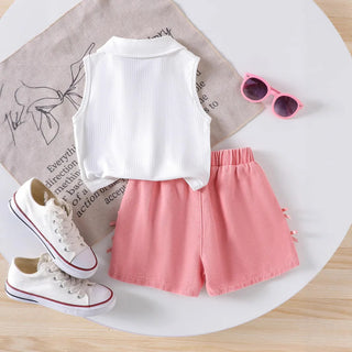 موضة 2025 صيف جديد european and american بنات كاجوال solid ستايل jacket and دينم shorts طقم with stereo bow lapel and pit كم