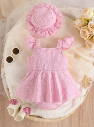 موضة 2025 صيف جديد ins cotton trend بدلة طقم قطعتين for baby بنات