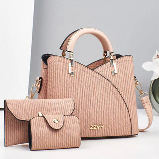 شنطة جلد ترند للنساء - 2025 Wholesale PU Leather Women Bags Set