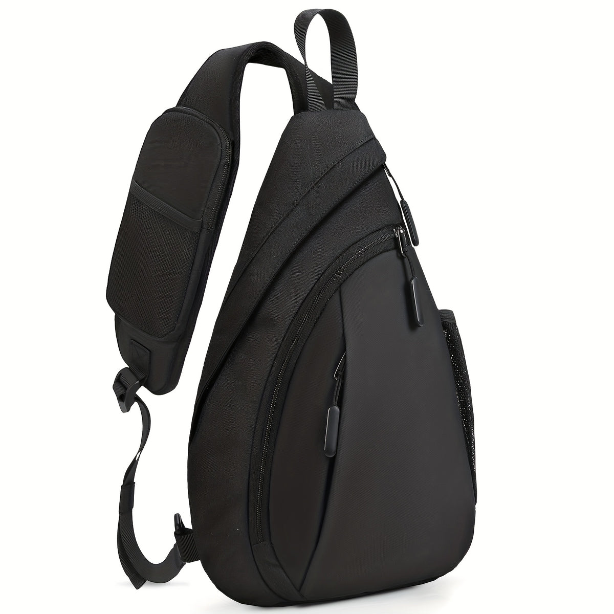 NUBILY حقيبة كتف خفيفة الوزن للرجال مضادة للسرقة - حزام قابل للتعديل، مادة أكسفورد متينة، مثالية للتنقل اليومي، المدرسة، السفر، والأنشطة الخارجية - أسود، حقيبة كتف عادية | حقيبة أسود أنيقة | حقيبة حزام قابلة للتعديل