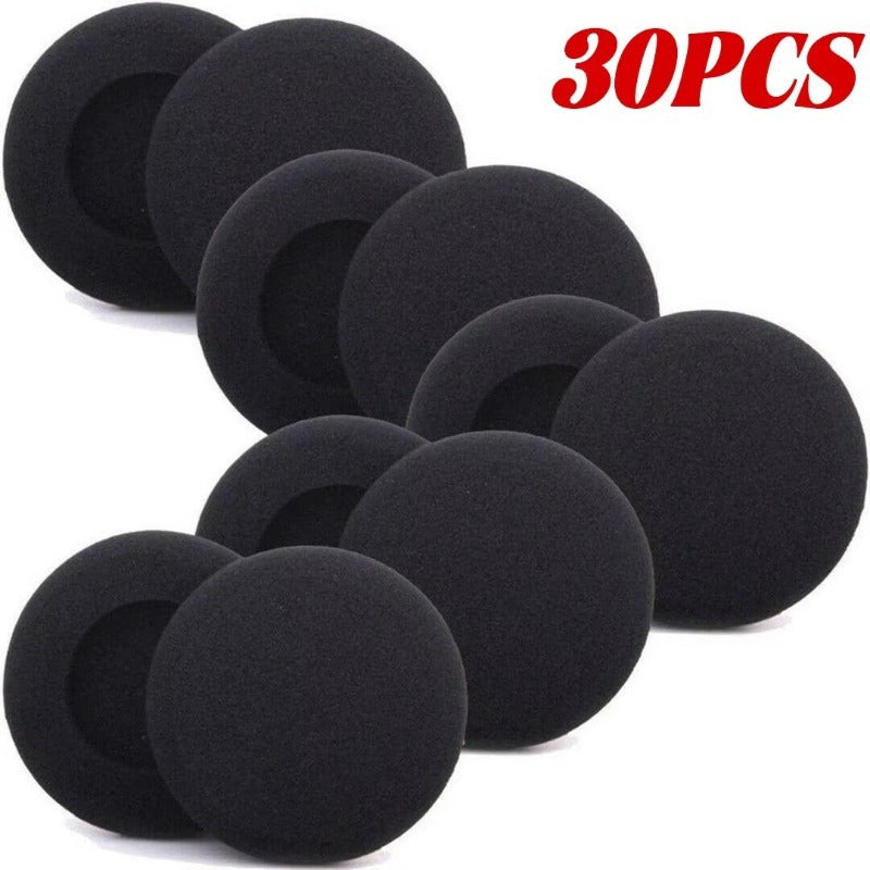 وسادات أذن رغوية سميكة لسماعات الرأس، غطاء وسائد بديلة من الإسفنج لحافظة السماعة - كم واقٍ 50 مم