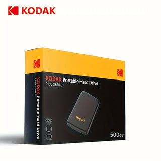كوداك محمول عالية السرعة الصلبة الخارجية، 500 جيجابايت/1 تيرابايت، NTFS مسبقًا محفظ، اتصال USB، متين وكمبيوتر، للكمبيوتر المحمول، الهاتف الذكي، الكمبيوتر، الأجهزة اللوحية، PS4، التلفزيون