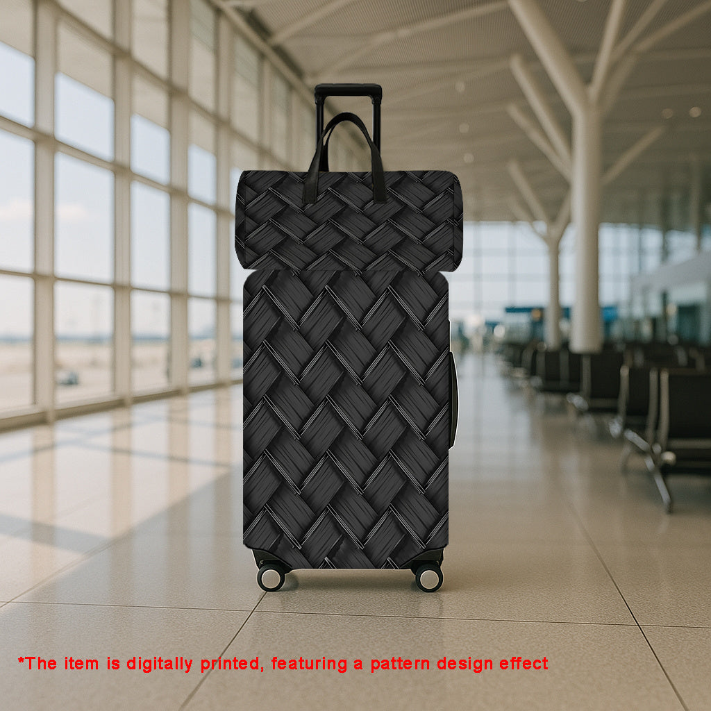 /2pcs/Luggage Case Set (1 Luggage Case + 1 Travel Bag), Geometric Style Pattern Print Travel Luggage Case And Travel Bag, Suitable for Vacation Back to Luggage Case And Travel Bag, Travel Luggage Case And Travel Bag