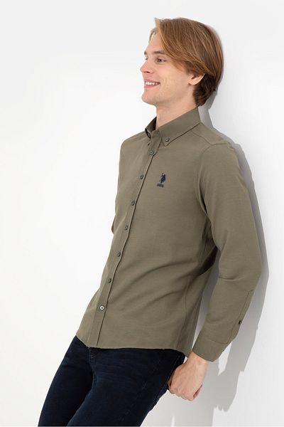 قميص كاكي للرجال