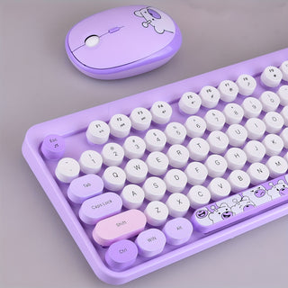 لوحة مفاتيح مكتبية قديمة بحجم كامل مع آلة كتابة، لوحة مفاتيح لطيفة مع مفاتيح مستديرة، مناسبة للأجهزة المحمولة والكمبيوترات المكتبي