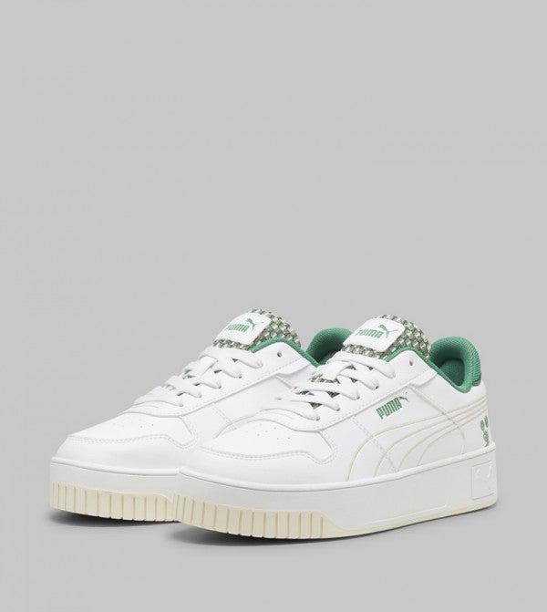 CARINA Street Blossom Platform Lace-Up Sneakers