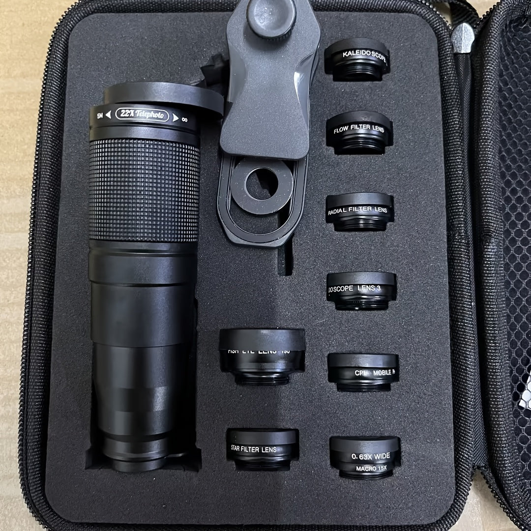 مجموعة عدسات Apexel للهواتف الذكية - مرونة في الماكرو، الزوايا العريضة، التليفوتوغرافي، وخيارات الفلتر لتحسين التصوير المحمول، ملحقات الهواتف الذكية | التصوير المتنوع | مجموعة عدسات مدمجة، ملحقات كاميرا الهاتف الذكي