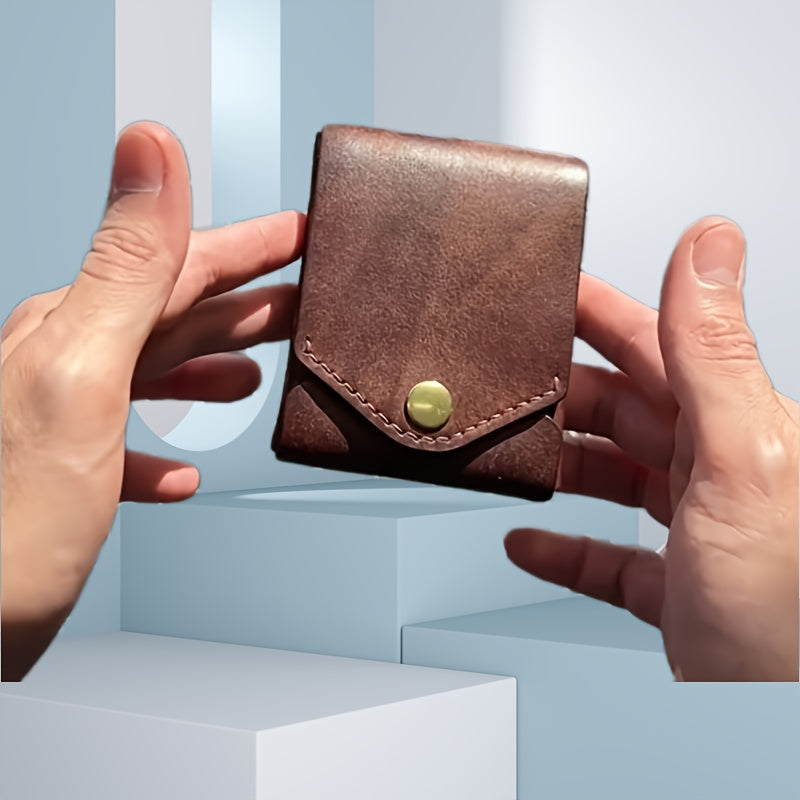 محفظة رجالية ونسائية أنيقة فائقة النحافة من الجلد الصناعي - منظّم متعدد الوظائف مع فتحات متعددة للبطاقات وجيب نقدي، محمولة للاستخدام اليومي