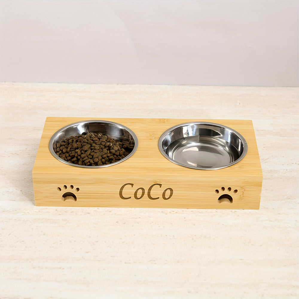 وعاء كلاب مخصص، أطباق طعام وماء محفورة للكلاب، وعاء من الفولاذ المقاوم للصدأ، هدية جديدة للجراء، هدايا مخصصة بالاسم للحيوانات الأليفة الصغيرة والقطط