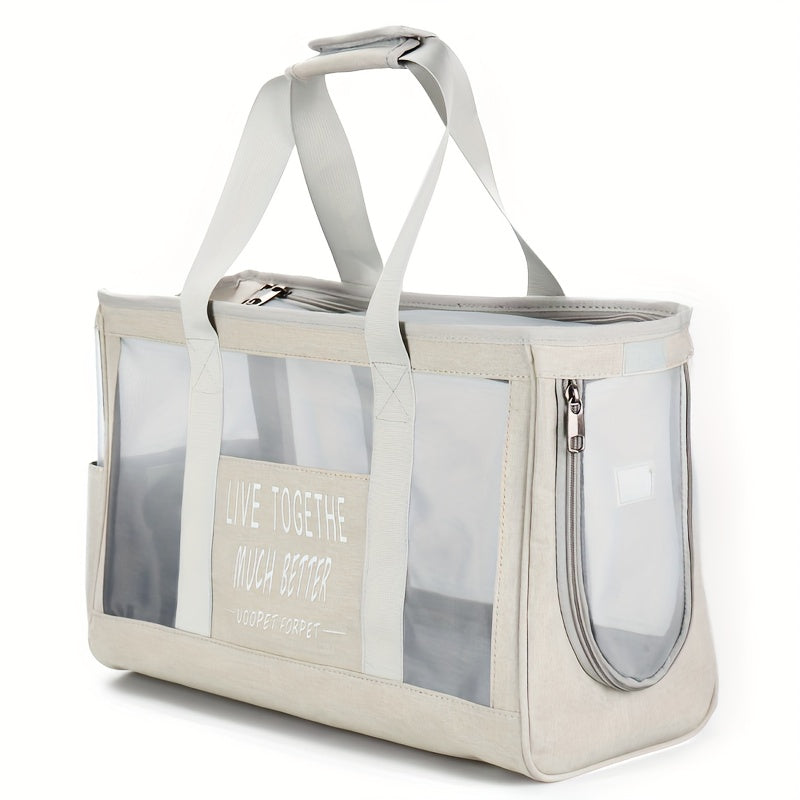 حقيبة قطط محمولة قابلة للتنفس للاستخدام الخارجي، حقيبة ظهر خفيفة للسفر صيفية لحمل القطط بكتف واحد