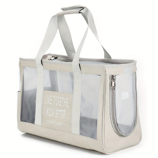 حقيبة قطط محمولة قابلة للتنفس للاستخدام الخارجي، حقيبة ظهر خفيفة للسفر صيفية لحمل القطط بكتف واحد