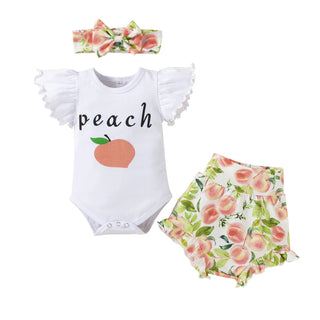 3pcs sets جديد born بنت toddler clothes طقم كم كشكش بنت clothing suits newest baby صيف matching قصير pants romper
