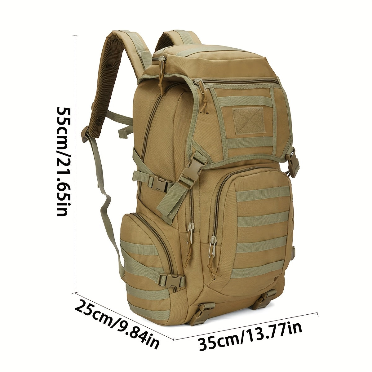 حقيبة ظهر للتنزه الخارجي من قماش أوكسفورد سعة كبيرة لرحلات الدراجات الطويلة والمسافات القصيرة