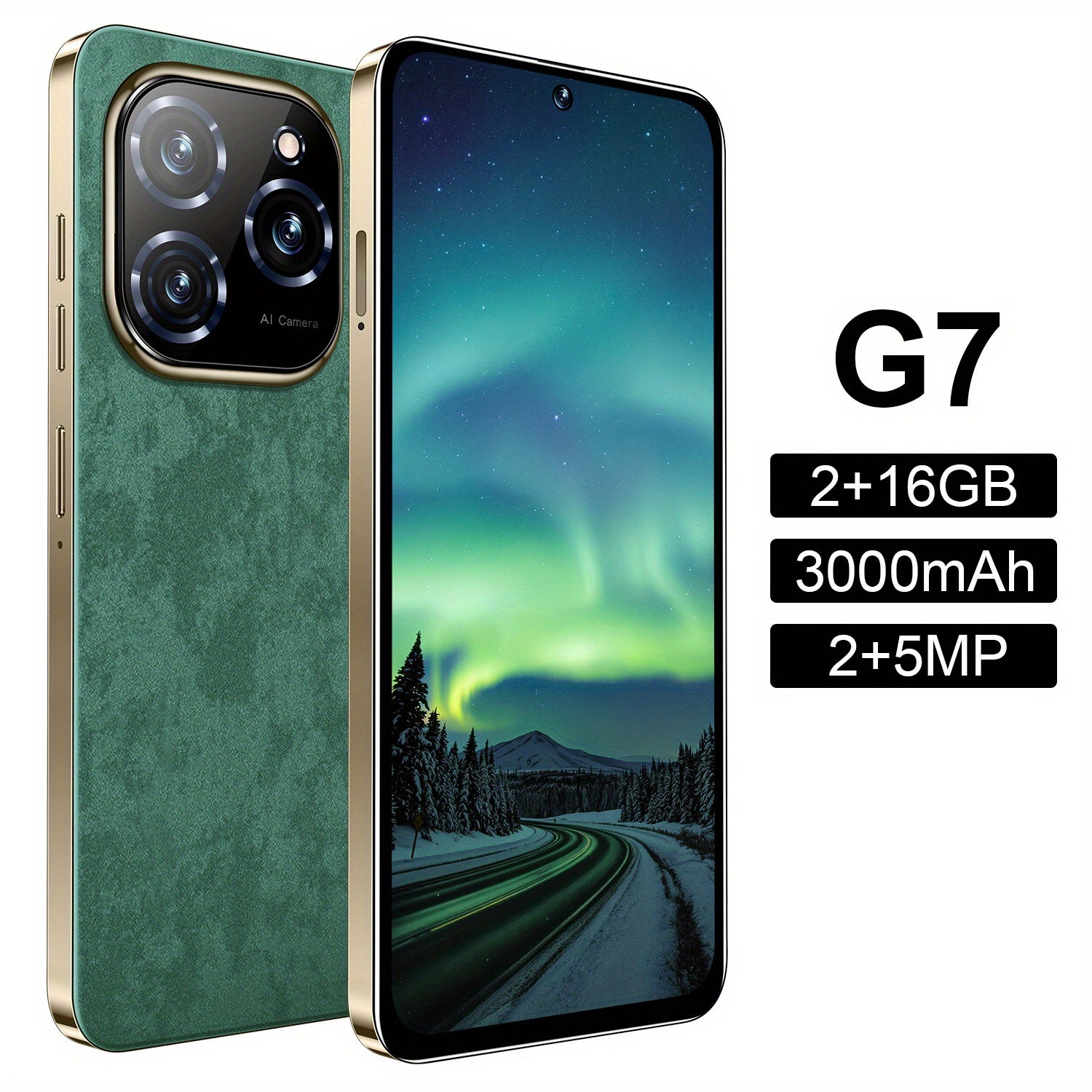 هاتف أندرويد G30 3G، ذاكرة وصول عشوائي 2 جيجابايت، سعة تخزين 16 جيجابايت، كاميرا 2+5 ميجابكسل، شاشة لمس 6.5 بوصة، شبكة SIM مزدوجة، نظام GPS، مع غطاء هاتف + فيلم حماية + كابل بيانات + سماعات سلكية + قارئ بطاقات مجانًا