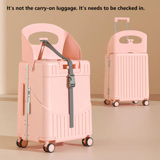 حقيبة سفر قابلة للطي مع مقعد، حقيبة سفر أساسية للسفر، قفل مزيج للجمارك، فصل رطب وجاف، عجلات عالمية.
