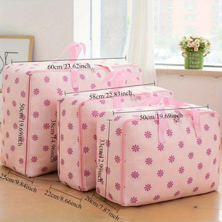 مجموعة من ثلاث قطع/حقيبة تخزين البطانيات ذات السعة الكبيرة/حقيبة تخزين الملابس/حقيبة تخزين السفر