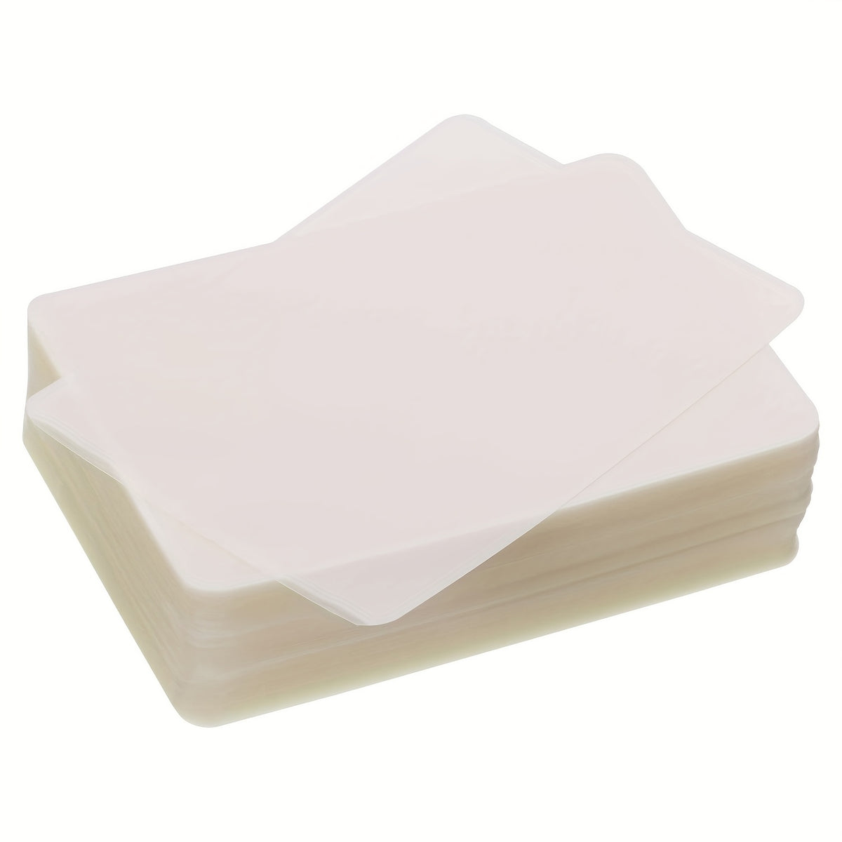 200 قطعة من أوراق التلبيب الحراري الشفافة البيضاء الفاخرة، 6.6x9.5 سم - أكياس لآلات التلبيب، ملفات الصور، ولوازم المكتب - بلاستيك متين للمستندات والصور، تلبيب المستندات | تشطيب شفاف | أوراق مقاومة للحرارة