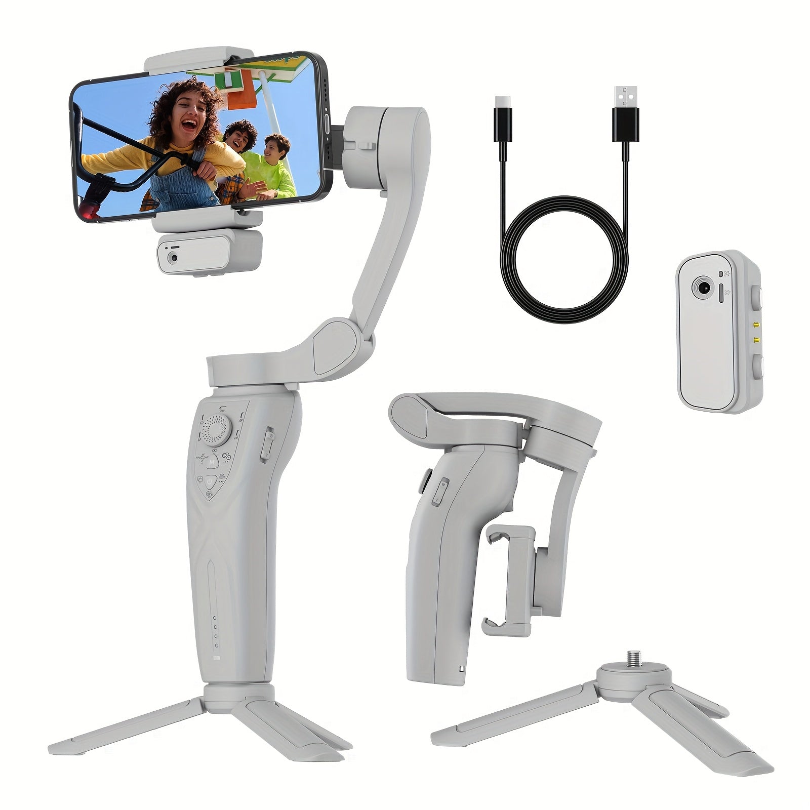 مستقر يدوي جديد ثلاثي المحاور من ديسيونتال مضاد للاهتزاز مع تحكم بالإيماءات وإضاءة تعبئة ووحدة تتبع الذكاء الاصطناعي، جهاز تتبع وجه فائق الحساسية والمثبت بوزن 280 جرام، بطارية مدمجة قابلة للشحن بسعة 2550 مللي أمبير في الساعة، يدعم وظيفة شحن الهاتف المحمول