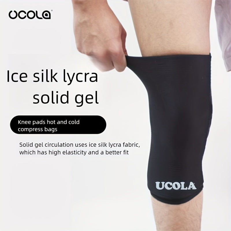 1-حزمة UCOLA كيس جل صلب للكاحل والركبة والمرفق - ضمادة قابلة لإعادة الاستخدام ساخنة وباردة مع وسادات الركبة، مرونة عالية لانتفاخات ما بعد الجراحة وإصابات الرياضة والتمارين
