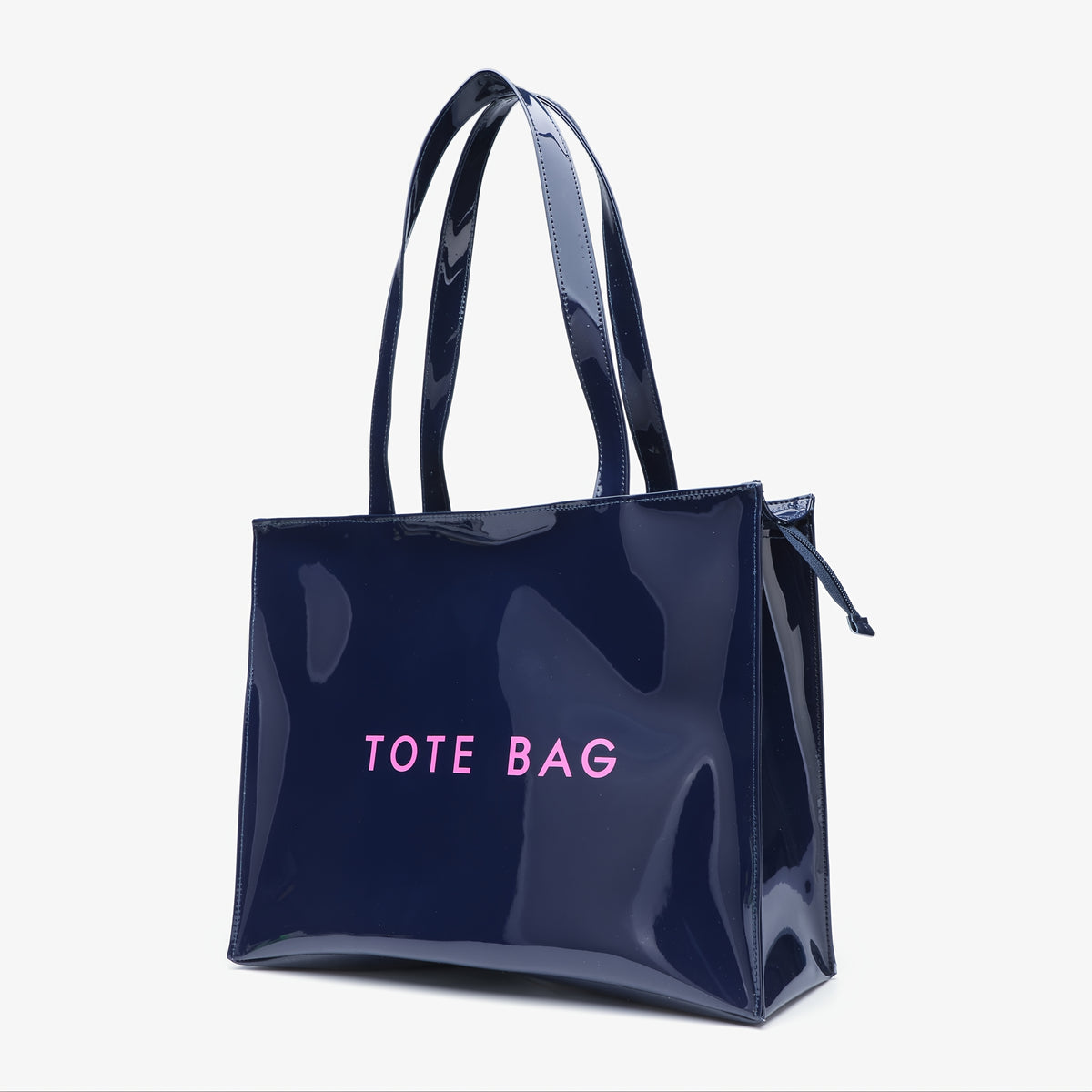 حقيبة كتف أنيقة باللون الأحمر/الأسود من البولي يوريثان، حقيبة يد PVC عالية الجودة، إغلاق بسحاب، بطانة بوليستر، مثالية للعمل والتنقل والاستخدام اليومي