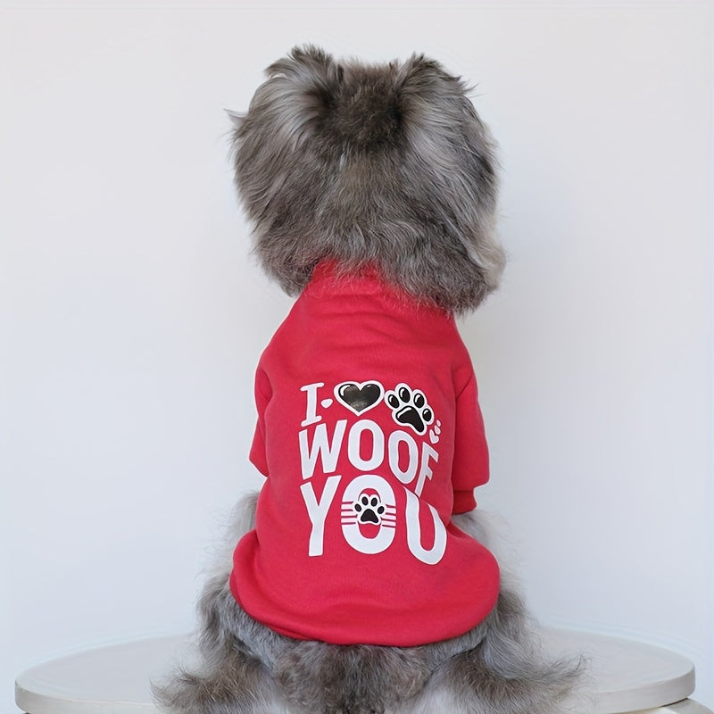 مجموعة سويترات جديدة للكلاب من المخمل بتصميم جذاب للربيع/الخريف، 8 قطع، ملابس الكلاب بتصميم طباعة، حب الوطن والعائلة والأصدقاء الجيدين، ملابس مهرجان الكلاب، سويتر بغطاء للرأس للكلاب، ثمانية ألوان متوفرة في نفس الوقت، سويتر للكلاب الصغيرة والصغيرة جدًا للر