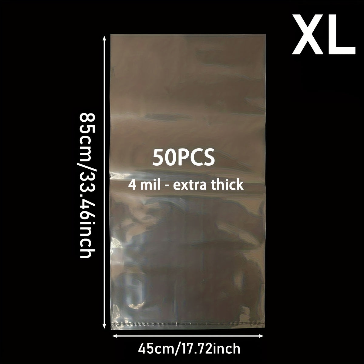 50 حقيبة نقل سمك بلاستيكية شفافة مع أربطة مطاطية، حقيبة ماء حية مانعة للتسرب للسمك والزواحق والحيوانات الأليفة الصغيرة، متوفرة بأحجام متعددة