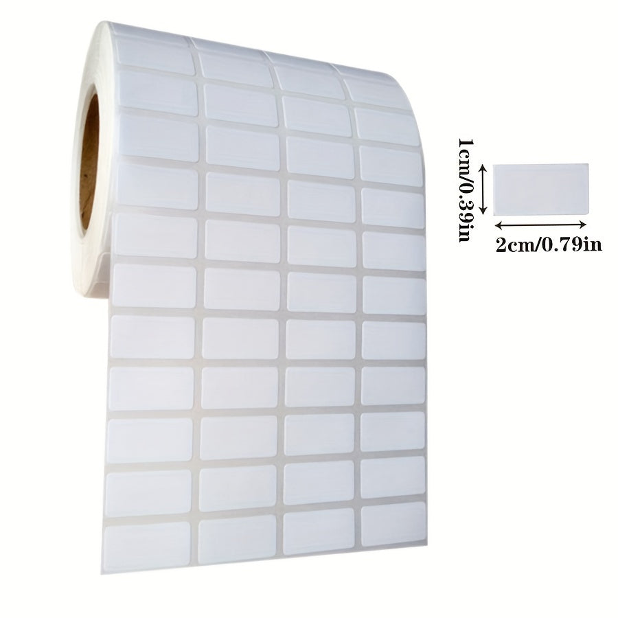 300/500/1000 قطعة ملصقات بيضاء ذاتية اللصق، بطاقات ورقية مستطيلة صغيرة فارغة لفن الماس DIY، حاويات تخزين الخرز، التسعير والترقيم، أدوات رسم الماس، ملصقات قابلة للكتابة