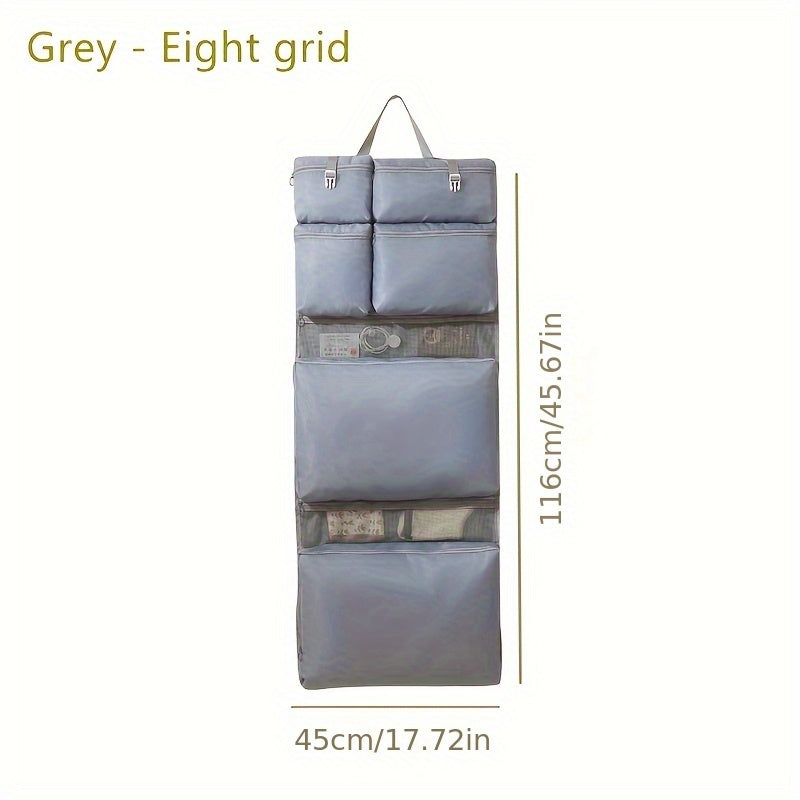 1 قطعة حقيبة تخزين سفر على الطراز الكوري - منظف أمتعة قابل للطي بسعة كبيرة مع أقسام متعددة الوظائف، إغلاق بوليستر متين بالضغط، ألوان وردي فاتح/رمادي/بيج/أزرق للرجال والنساء، حقائب للسفر، تخزين محمول، جمالية عصرية، نسيج ناعم، تصميم أنيق، خفيف الوزن، لتعبئة