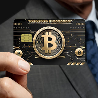 مجموعة بطاقات بأسلوب البيتكوين 2، غطاء حماية خصوصية PVC متين ومقاوم للخدش، تصميم زخرفي عصري، مناسب للبطاقات الائتمانية، البطاقات الديبيت، وبطاقات النقل، محفظة رجالية، حامل بطاقات وحامل بطاقة الهوية، أسلوب بسيط