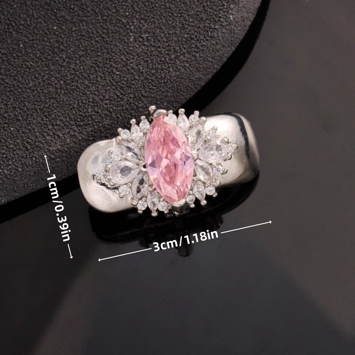 1 قطعة مشبك سماعات كبير وردي، إكسسوار زينة سماعات قابل للفصل DIY، أنيق وجذاب، قطعة واحدة للمراهقين