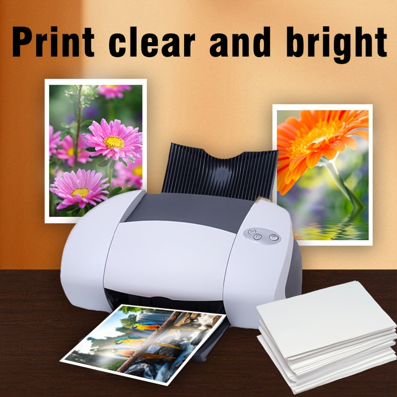 ورق صور لامع، 21.01x29.69 سم، 180 جرام/متر مربع، متوافق مع البطارية الحبرية، من مصادر نباتية، جانب واحد، إعادة إنتاج الألوان المتألقة، مثالي للمشروعات الإبداعية، طباعة الصور | صور متألقة | بطاريات الحبر