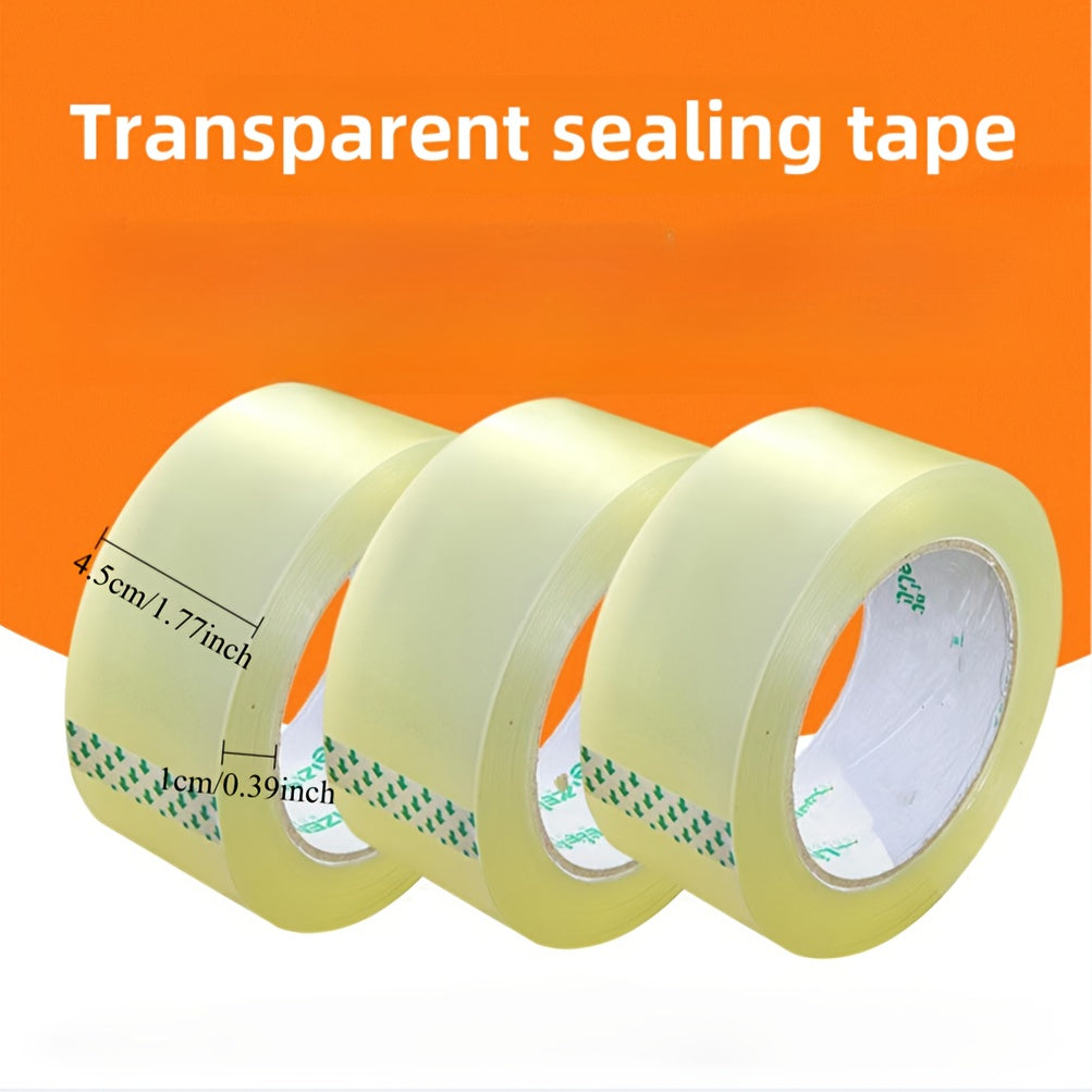 7 لفات من الشريط اللاصق القوي الشفاف - مناسب للتغليف والشحن والاستخدام اليومي في المكتب.