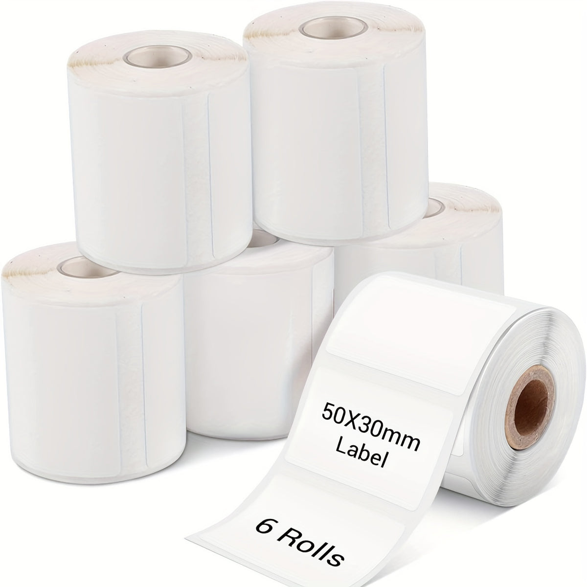 ملصقات ذاتية اللصق متعددة الوظائف Phomemo M110/M200/M220/M221/M120، 40x30مم (1.57"x1.18") ورق ملصقات حراري، لطابعة الملصقات Phomemo M110/M200/M220/M221/M120. 230 ملصق لكل لفة. (6 لفات)