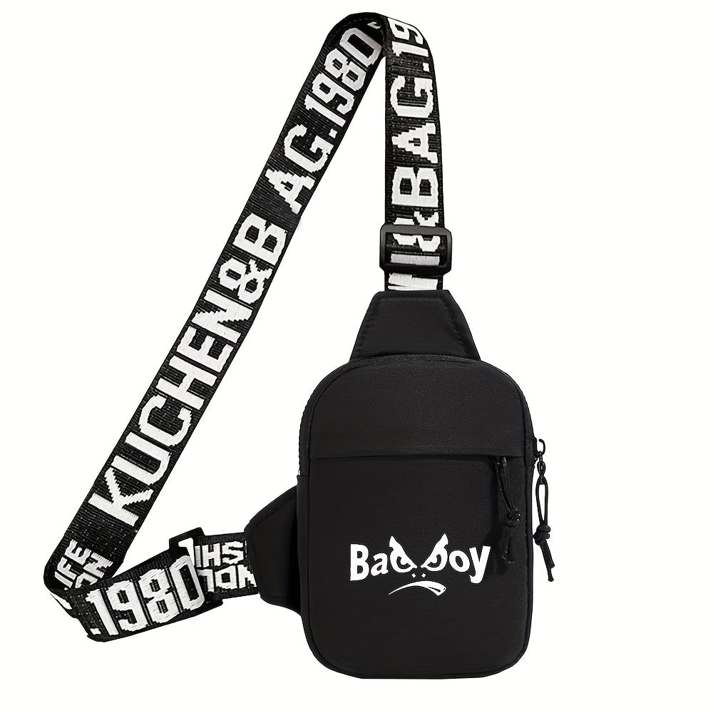 حقيبة خصر للرجال جديدة للعبارات الغاضبة مطبوعة من أكسفورد الصغيرة متعددة الوظائف للأعمال اليومية المحمولة على الكتف